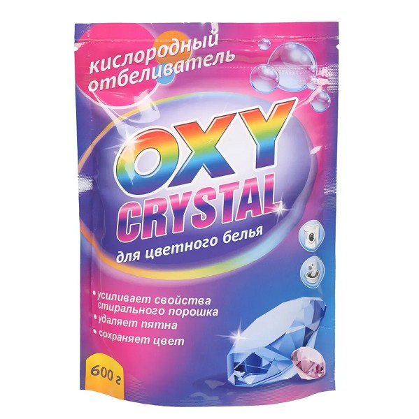 отбеливатель кислородный Oxy crystal 600г для цветного/ХБК/16