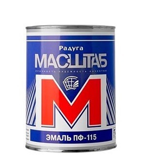 эмаль ПФ 115 салатная 0,8кг Масштаб/Радуга/14