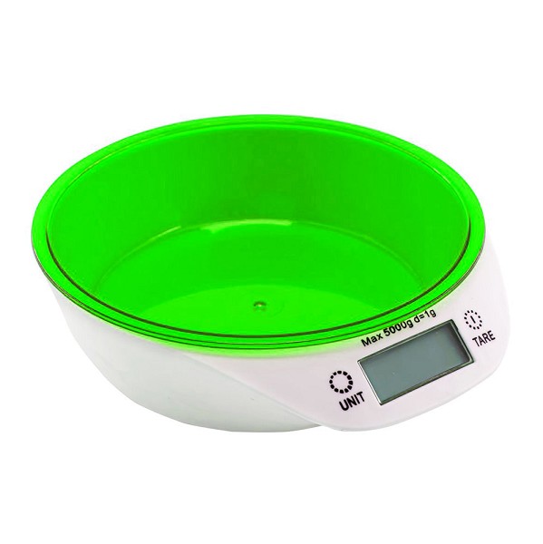 весы кухонные IR7117 электрон. до 5кг, съемн. чаша, зеленые/Ир