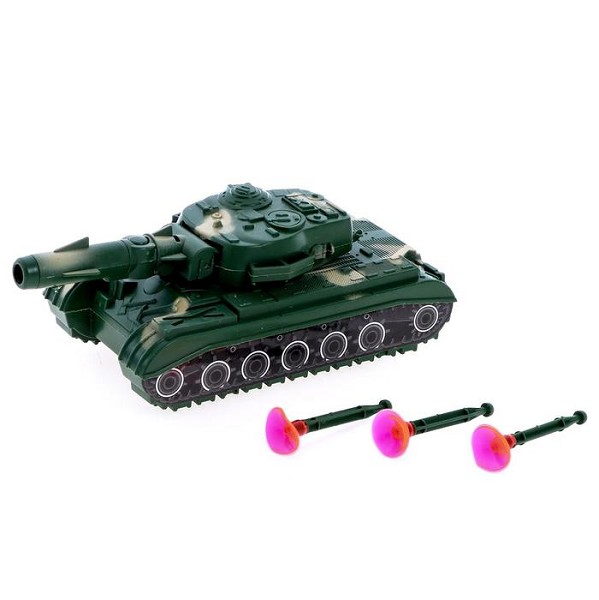 игрушка машина Танк Ударная сила инерц стреляет присосками 18 см х 8,5 см х 6,5 см/С-Л