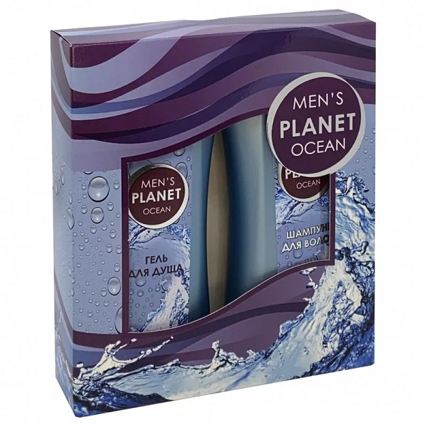 п.набор муж. Men's Planet OCEAN (ш-нь 250мл + гель д/душа 250мл)/Фестива/12