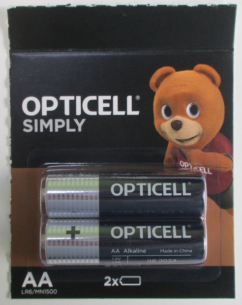 батарейка LR06 Opticell 2шт АА(отрывной набор) (пальчик)/PG/90x10