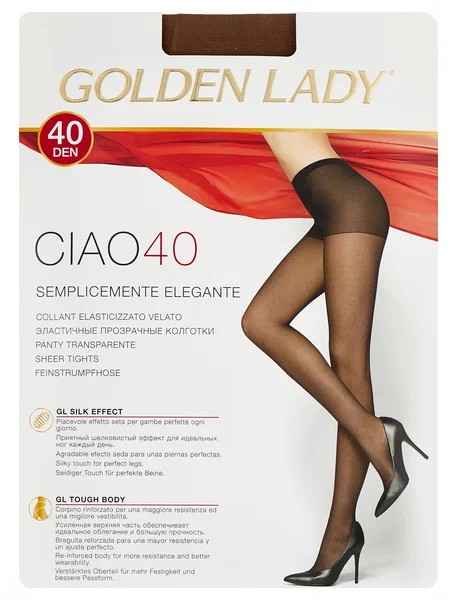 колготки жен. Golden Lady CIAO 40D  3 camoscio (т.загар)/Италия/10