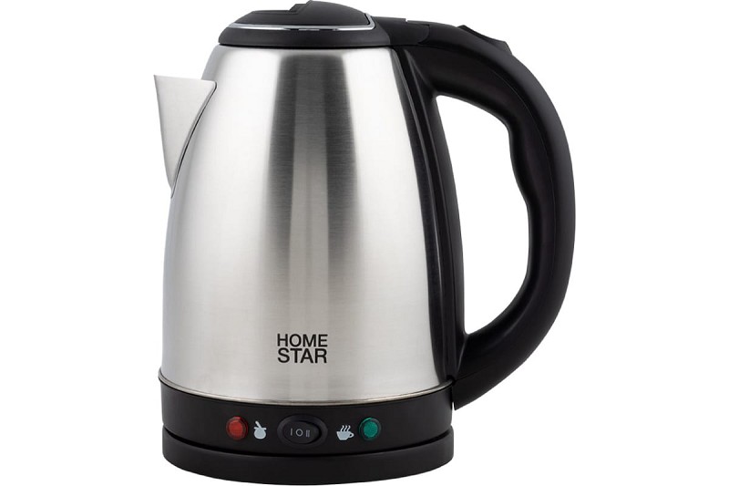 чайник HomeStar HS-1010Т 1,8л дисковый 1500Вт нерж .сталь (поддержание температуры)/СБ/12
